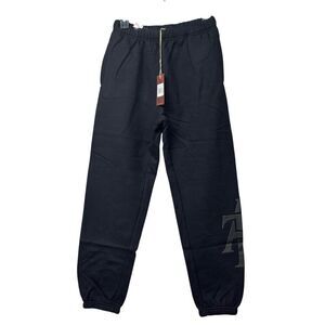 Mitchell & Ness Men’s. NCAA PUFF PRINT FLEECE PANTS North Carolina A&T, Black, S